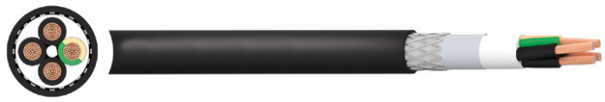 ИЭК 60332 до 3 ЭН БС 300 гибкая чернота СИ ЛСЗХ ГСВБ кабеля системы управления 500В
