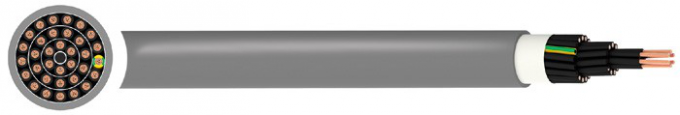 Медный гибкий кабель меди проводника ИСЛИ, тип ИСЛИ - кабель системы управления 5мм2 ДЖЗ 2. многожильный