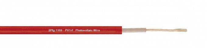 Электрические кабели солнечной энергии ПВ1-Ф 0,9/1.8КВ 2мм, ХЭПР определяют провод ДК ядра фотовольтайческий