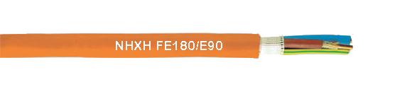 180 / Кабель огнестойкости Э90, галоид оболочки РЭ 1 кс 4 оранжевый освобождает кабель