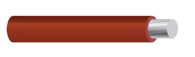 Красный тип изоляция проводника 2000В 8030 кабеля алюминиевого сплава ПВ СЛПЭ одиночная